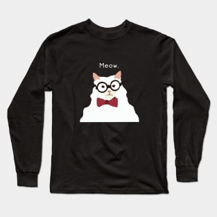 P. Alderman the White Cat Long Sleeve T-Shirt